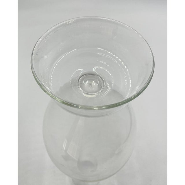 Glass Aldo Cibic for Paola C Pims Signed Italian Blown Glass Bottle Vase For Sale - Image 7 of 11