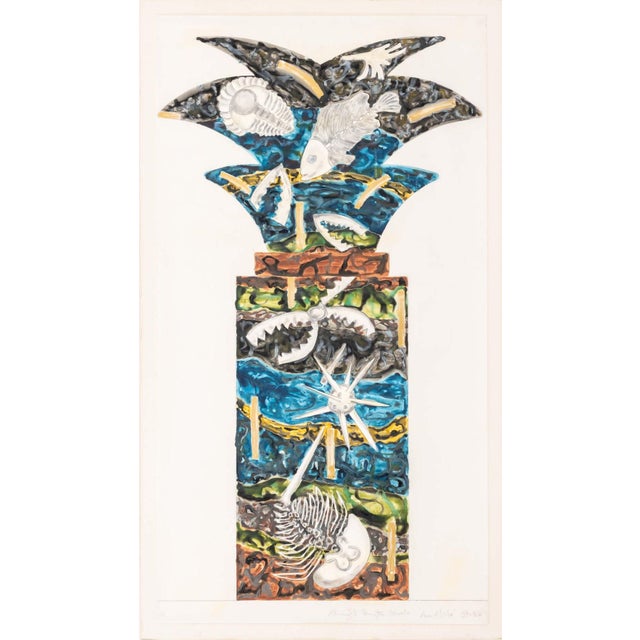 Edward Smyth (American, b. 1948), "Fossils: Tree of Life", Mixed Media, 1984-7, signed, titled, and dated below, Shoshana...