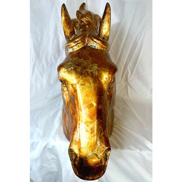 1990s Vintage Horse Head Sculpture For Sale - Image 9 of 12