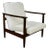 GFM-142 Chair in White Ivory Boucle by Edmund Homa, 1970s For Sale