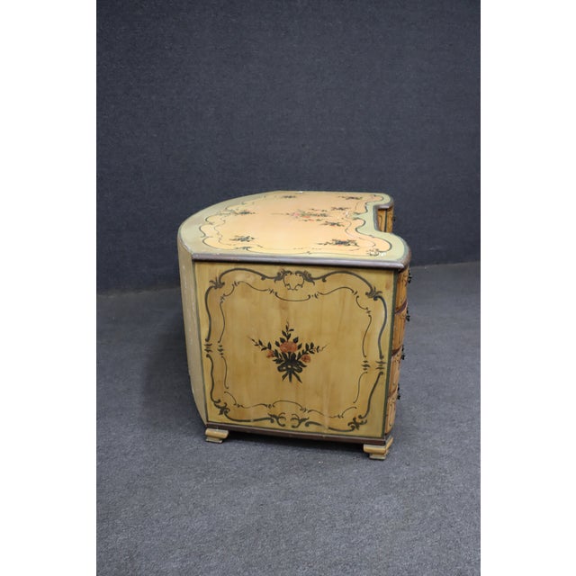 Venetian Style Hand-Painted Kneehole Desk For Sale - Image 18 of 18