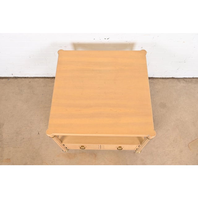 Baker Furniture French Regency Louis XVI Two-Tier Tea Table or Occasional Side Table For Sale - Image 9 of 12