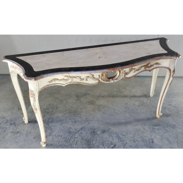 19th Century Italian Hand-Painted Console Table For Sale - Image 9 of 10