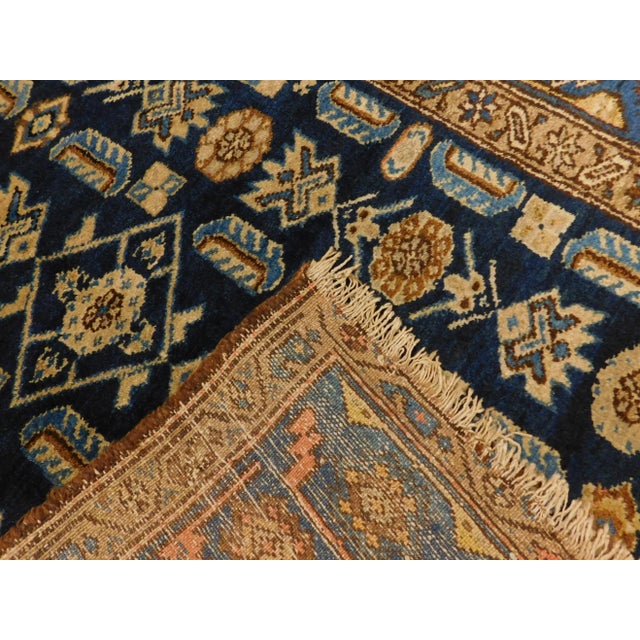 Vintage Blue Persian Gallery Rug4'3"x 10'4" For Sale - Image 11 of 13