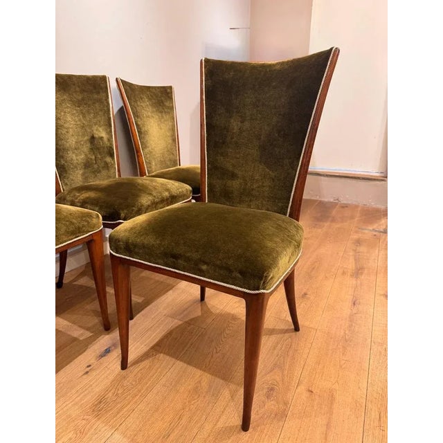 Dining Chairs attributed to Osvaldo Borsani, 1940s, Set of 8 For Sale - Image 6 of 9