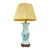 Vintage Chinese Celadon-Ground Famille Rose Celestial Figure Porcelain Table Lamp For Sale