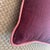 Late 20th Century Contemporary Linen Pillow in Eggplant Purple With Pink Trim For Sale - Image 5 of 7