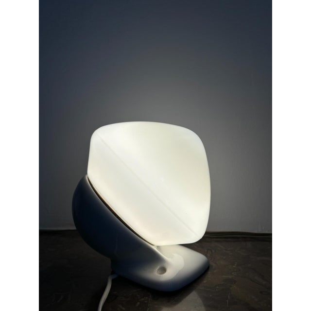 Ivory 6030 Glass Wall Lamp by Sigvard Bernadotte for Lfö, Sweden, 1960s For Sale - Image 8 of 9