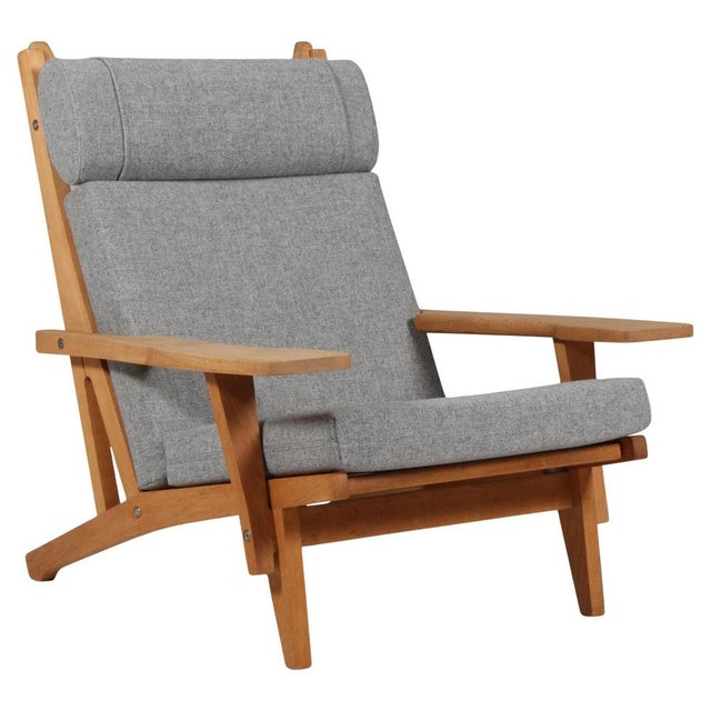 Lounge Chair Model GE-375 attributed to Hans J. Wegner for Getama, 1960s For Sale - Image 10 of 10