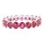 4.67 Carat Ruby Birthstone Eternity Band Ring in 14k Solid White Gold for Her Size 7 For Sale