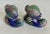 Pair of Petite Asian Cloisonné Foo Dog Figurines For Sale - Image 9 of 11