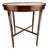 Vintage Mahogany Oval Side Table With Cross-Stretcher Base For Sale