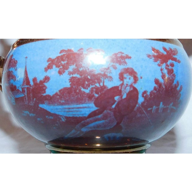 Ceramic Antique Copper Lustre Creamer For Sale - Image 7 of 11