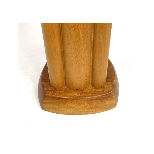 Wood Mid Century Walnut Lamp Pair For Sale - Image 7 of 8