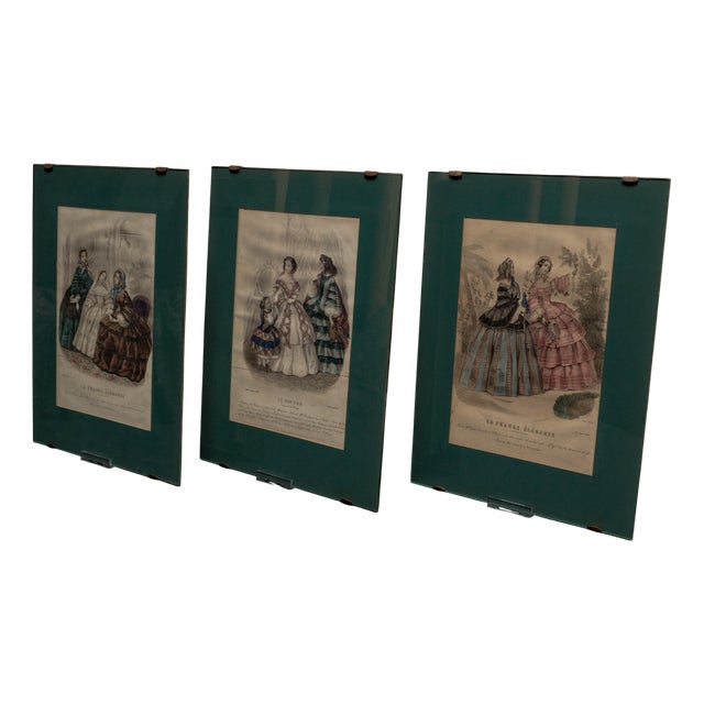 Vintage Fashion Magazine Posters from the Journal de Modes, 1960s, Set of 3 For Sale