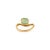 Metal Designer 2.43 Carat Genuine Emerald Wave Chunky 14k Gold Ring Size 6 For Sale - Image 7 of 13