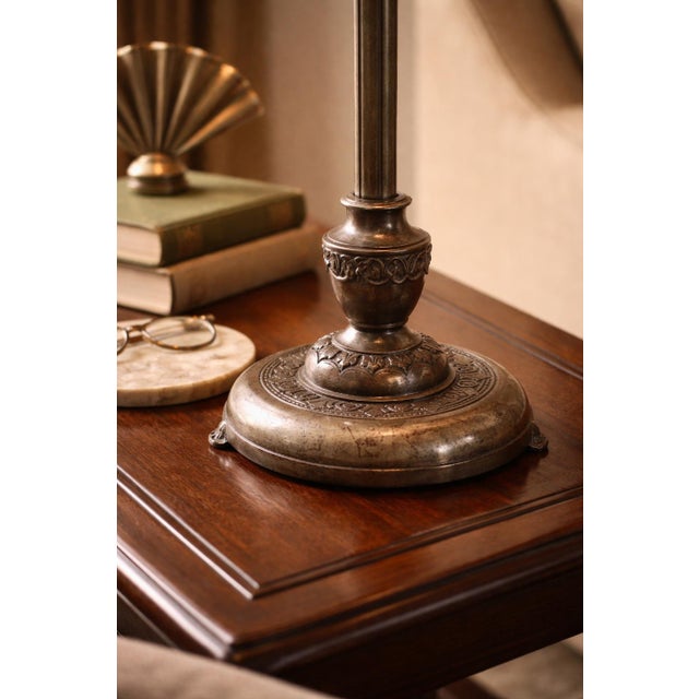 Early 20th Century Mitchell M117 Art Deco Torchiere Table Lamp – 17.5” For Sale In Los Angeles - Image 6 of 10