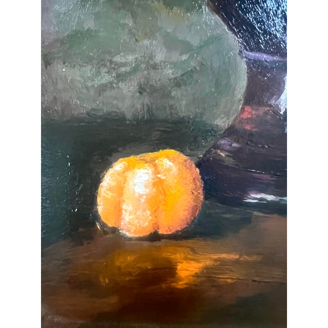 Traditional Laurie Samara 17.5 X 14.5 Acrylic Still Life, Signed. Framed For Sale - Image 3 of 6