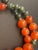 Gemstone Necklace Red Nanhong Agate Bingju Type (Icey Orange Tangerine). Necklace With Jade Vintage Screw Clasp For Sale - Image 4 of 9