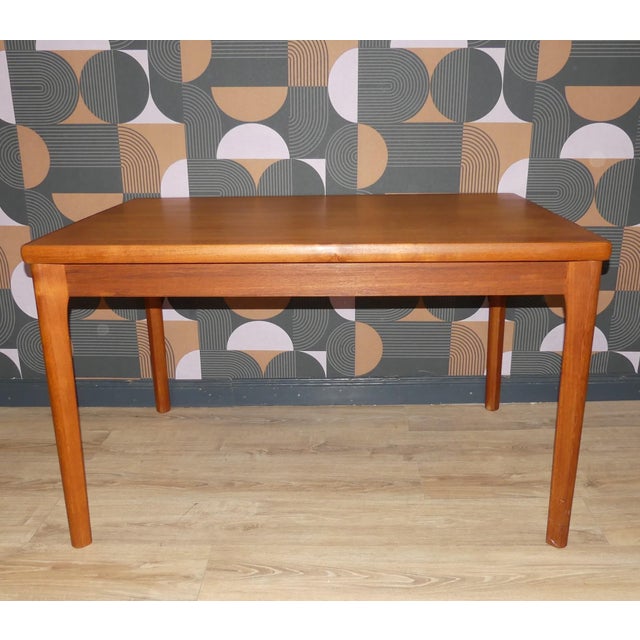 Vintage Danish Extendable Dining Table in Teak, 1960s For Sale - Image 4 of 16
