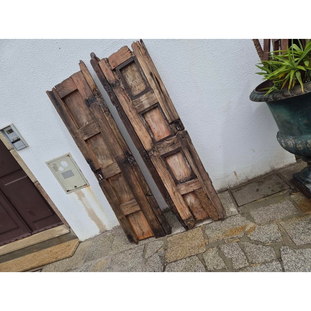 Vintage Chestnut Doors, Set of 2 For Sale - Image 13 of 18