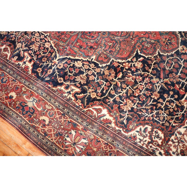 Timeless and priceless best describes this authentic Persian Sarouk Ferehan rug from the late 19th century Measures: 8'4''...