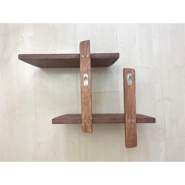 Midcentury Modern Floating Shelf by Bandit & Co For Sale - Image 9 of 10