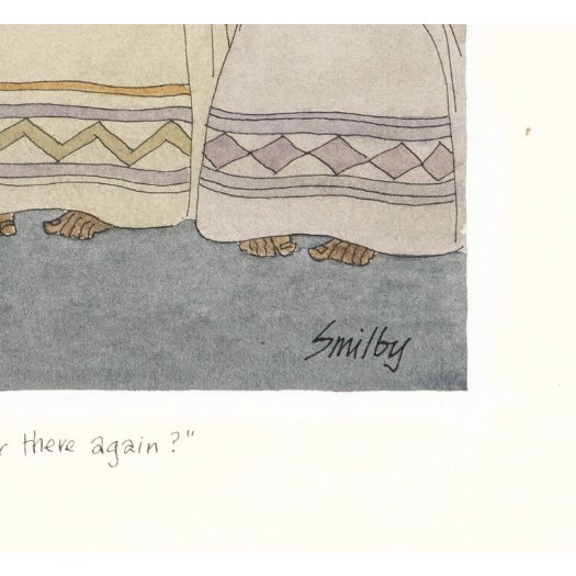 Contemporary Original Published Diners Club Magazine Artwork Painting by Francis Wilford Smith "Smilby" Rare For Sale - Image 3 of 6