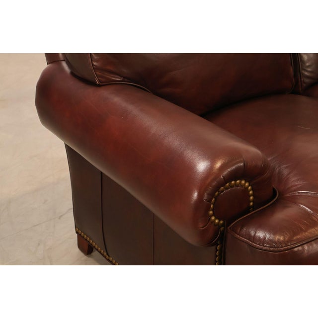Hancock & Moore Traditional Leather Loveseat For Sale In Philadelphia - Image 6 of 18