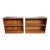 Pair Mid-Century Modern Walnut Veneer Low Bookcases For Sale