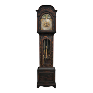 Bawo & Dotter New York, 5 Tube Hall Grandfather Clock With Chinoiserie Case, Circa 1900
