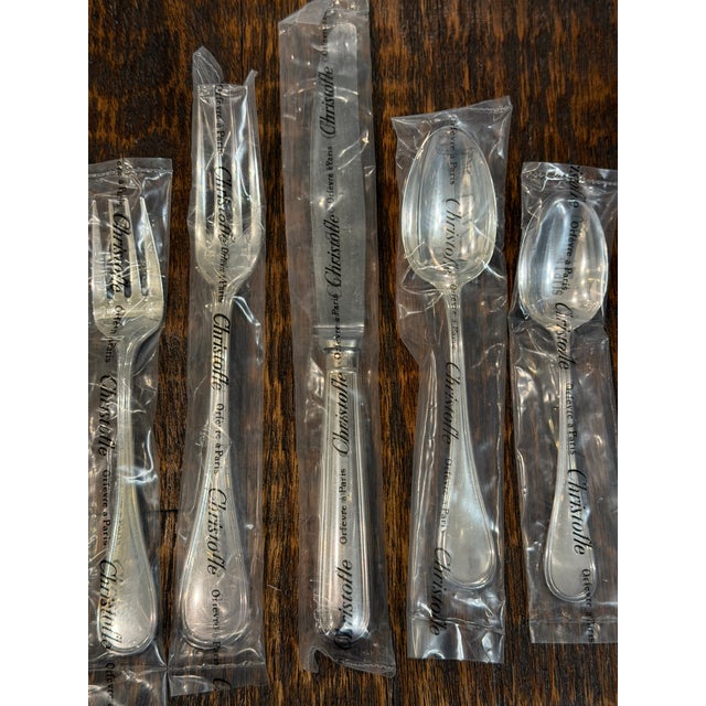 Vintage Christofle Albi Silver-Plated Flatware Service for 4, Unused Sealed - 20 Pieces For Sale - Image 12 of 17