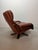 Vintage Swivel Lounge Chair in Cognac Leather on Plywood Frame from Leolux, 1970s For Sale - Image 6 of 10