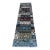 Hand-Knotted Kashkuli Gabbeh Patchwork Runner in Soft Blue, 2'9" X 9'3" For Sale