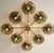 Fabio Ltd 21st Century Otto Polished Brass Smoky Murano Glass Flush Mount by Fabio LTD For Sale - Image 4 of 5