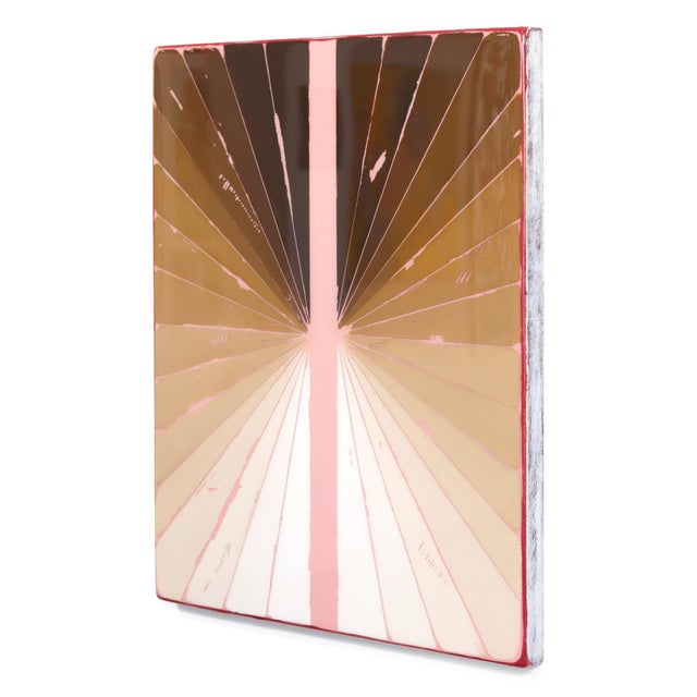 Wiggle Room 17 - Modern Resin Minimalist Brown Warm Tone Gradient Abstract Original Artwork by Ricky Hunt For Sale In Los Angeles - Image 6 of 9