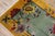 Lovely Celadon Background and Gold Color Border With Pretty Floral Design Antique Chinese Art Deco Rug For Sale - Image 4 of 11