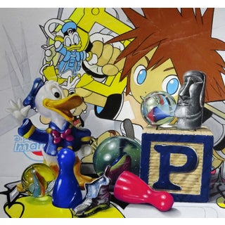 Cherished Playthings by Irene Georgopoulou | Soft pastels on paper still life of toys and marbles For Sale