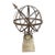 Vintage Wrought Iron Armillary Sphere on Cast Stone Pedestal For Sale