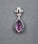 1.97 Ct Natural Pink Sapphire & Diamond Pendant For Sale In Chicago - Image 6 of 7