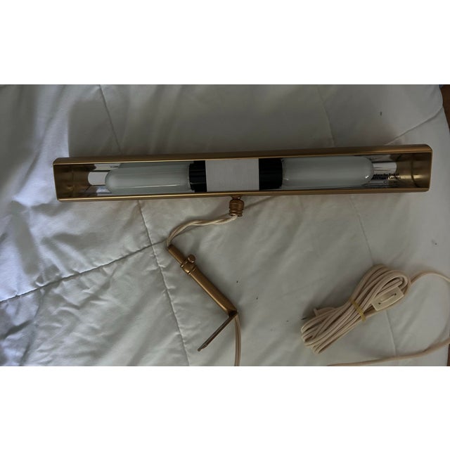 Traditional 1990s House of Troy 16" Gold Picture Light For Sale - Image 3 of 7