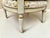 Wood 1950s Pair of Hibriten Chair Co. Louis XVI-Style Bergère Armchairs | Cream & Gilt | Cane Sides | Floral Brocade | Lenoir Nc For Sale - Image 7 of 12