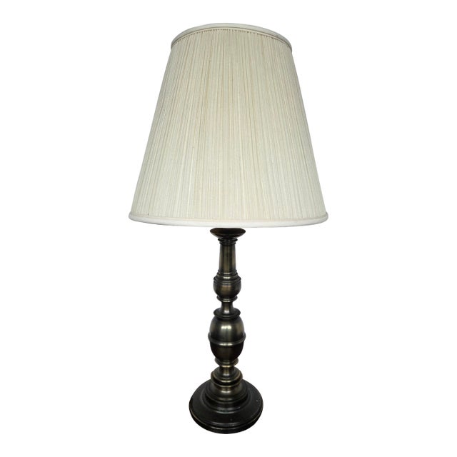 1960s Neoclassical Revival Brass Stiffel Baluster Table Lamp For Sale