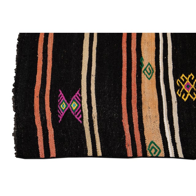 Traditional Vintage Kilim Wool Runner For Sale - Image 3 of 13