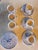 Vintage Hand Made Blue and White Turkish Coffee /Espresso Cups - 12pcs, Never Used For Sale - Image 6 of 8