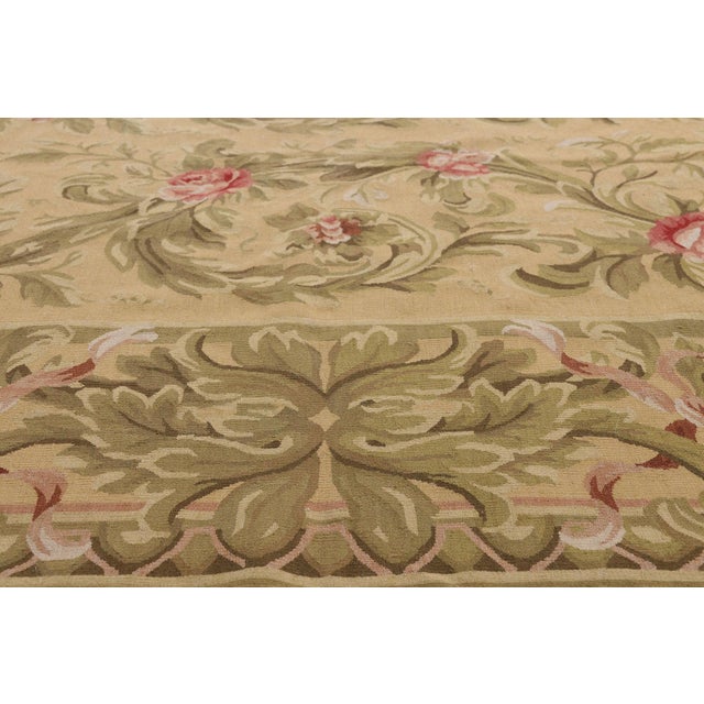 Mid 20th Century Vintage Chinese Aubusson Rug, 08'10 X 12'03 For Sale - Image 5 of 10