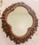 French Provincial Vintage Walnut Carved Fruit, Nut & Floral Quatrefoil Wall Mirror - 24x30 For Sale - Image 3 of 9