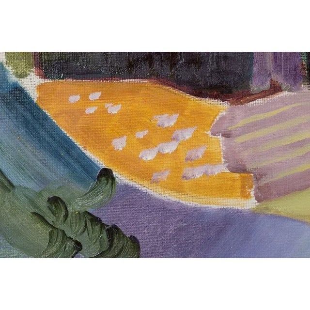 Orla Lehmann, Abstract Landscape, 1968, Oil on Canvas For Sale - Image 4 of 7