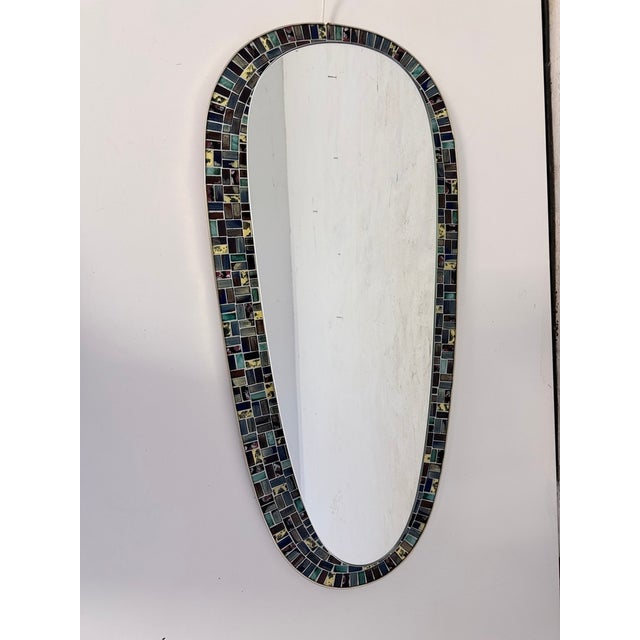 Large Illuminated Mosaic Mirror, 1950s For Sale - Image 18 of 18