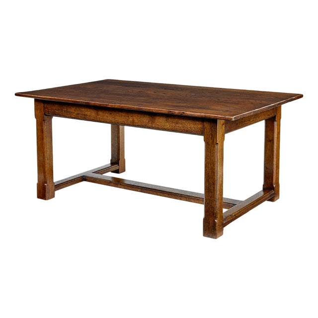 Vintage Oak Refectory Table, 1990 For Sale